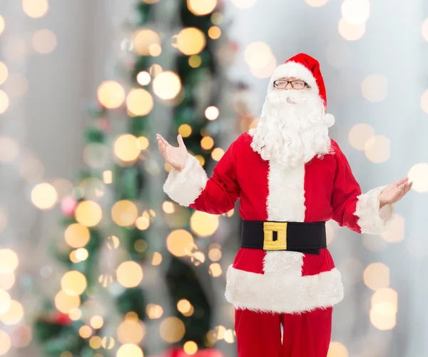 Uomo in costume di Babbo Natale — Foto Stock