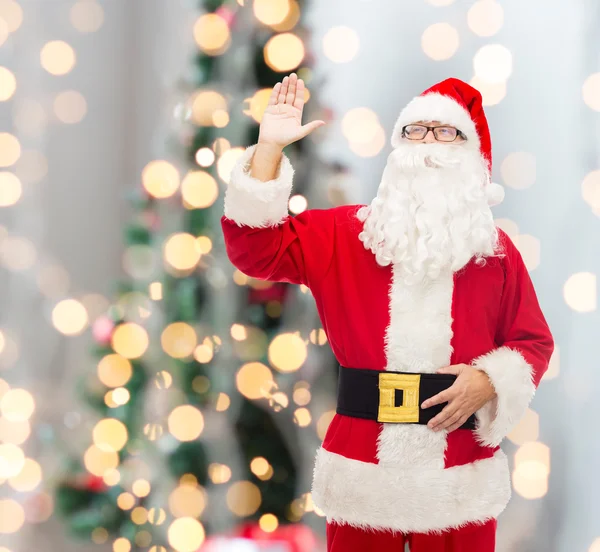 Homem em traje de santa claus — Fotografia de Stock