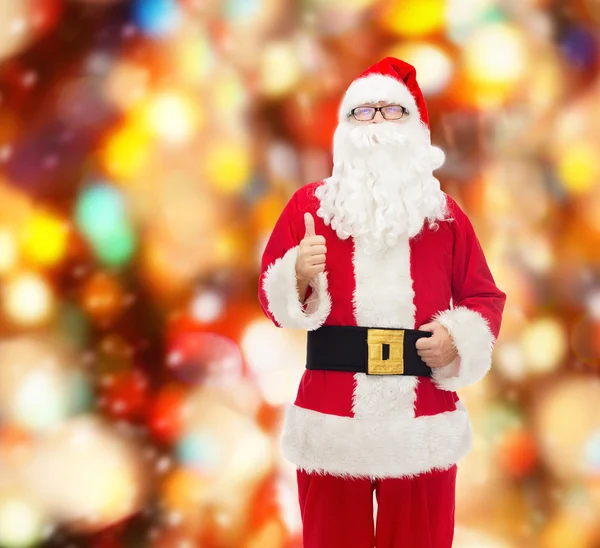 Uomo in costume di Babbo Natale — Foto Stock