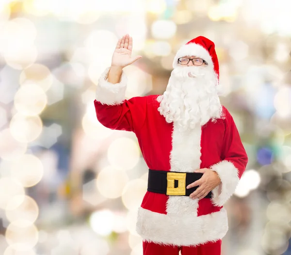 Homem em traje de santa claus Fotografias De Stock Royalty-Free