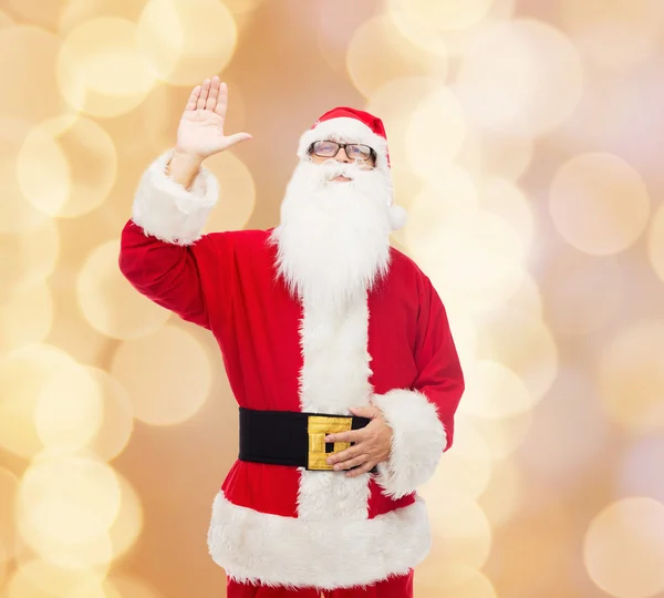 Homem em traje de santa claus — Fotografia de Stock