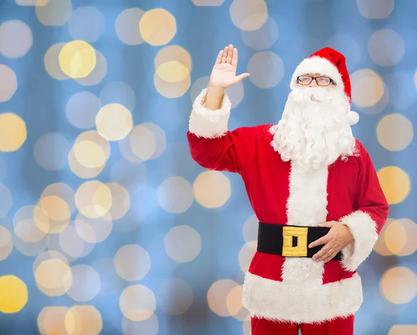 Homem em traje de santa claus — Fotografia de Stock