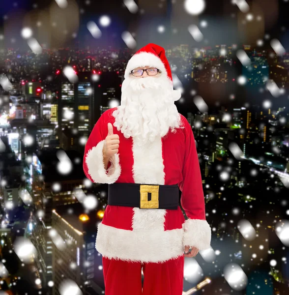 Uomo in costume di Babbo Natale — Foto Stock