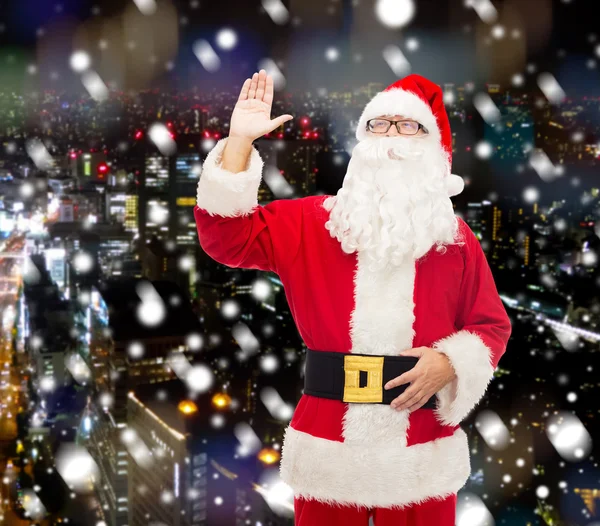 Homme en costume de Père Noël claus — Photo