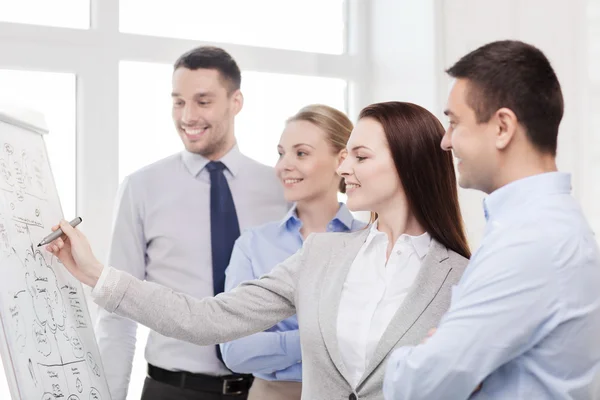 Zakelijke team bespreken iets in office — Stockfoto