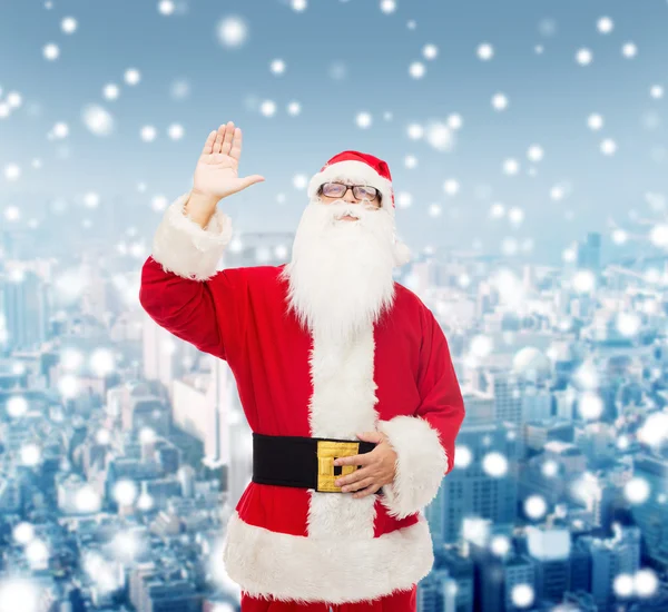 Людина в костюмі Санта Клауса — стокове фото
