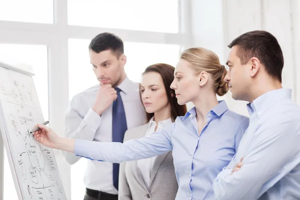 Equipe de negócios discutindo algo no escritório — Fotografia de Stock