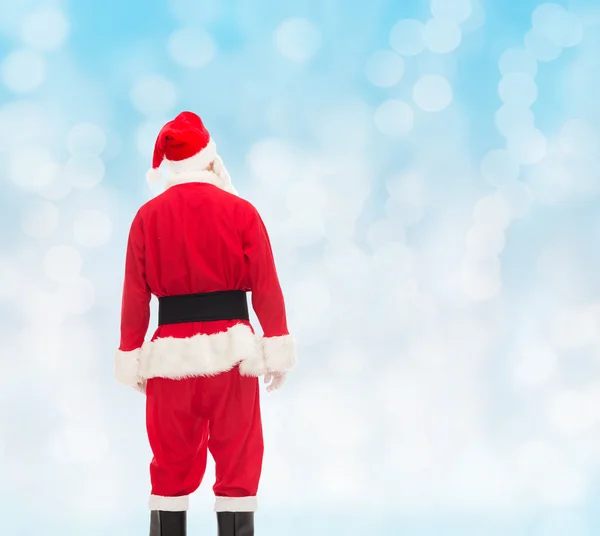 Uomo in costume di Babbo Natale — Foto Stock