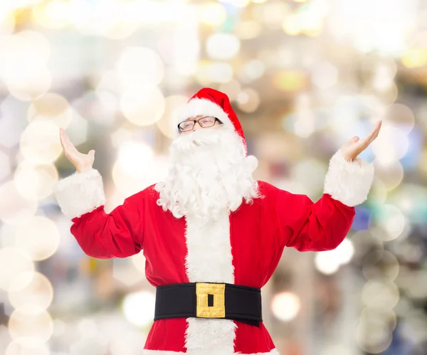 Mann im Kostüm des Weihnachtsmannes Stockbild