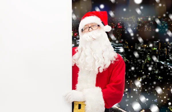 ビルボード、サンタ クロースの衣装の男 — ストック写真