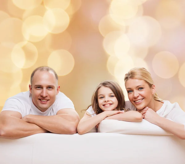 Gelukkig gezin thuis — Stockfoto