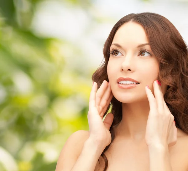 Beautiful young woman face — Stock Photo, Image