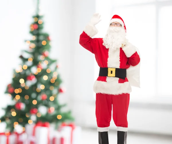 Adam Noel Baba kostümlü bir çanta — Stok fotoğraf