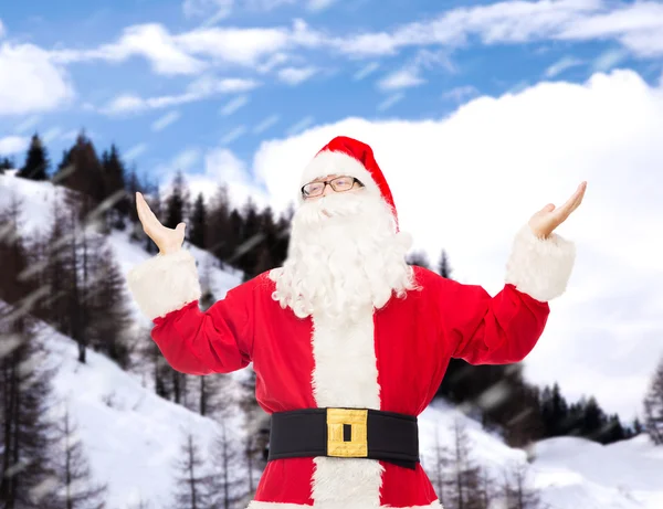 Homem em traje de santa claus — Fotografia de Stock