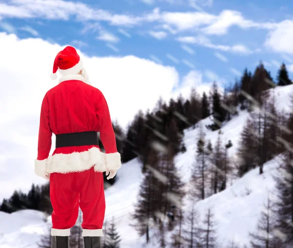 Uomo in costume di Babbo Natale — Foto Stock