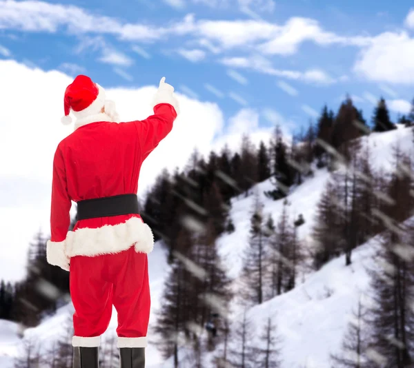 Homem em traje de santa claus — Fotografia de Stock