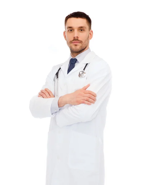 Male doctor with stethoscope — Stock Photo, Image