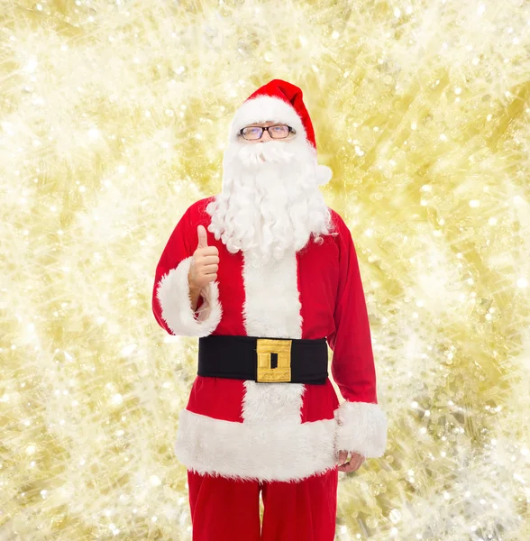 Uomo in costume di Babbo Natale — Foto Stock