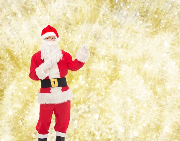 Uomo in costume di Babbo Natale — Foto Stock