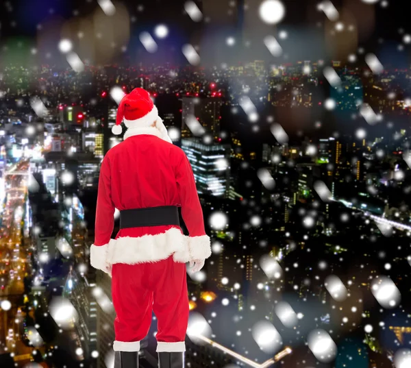 Homme en costume de Père Noël claus — Photo