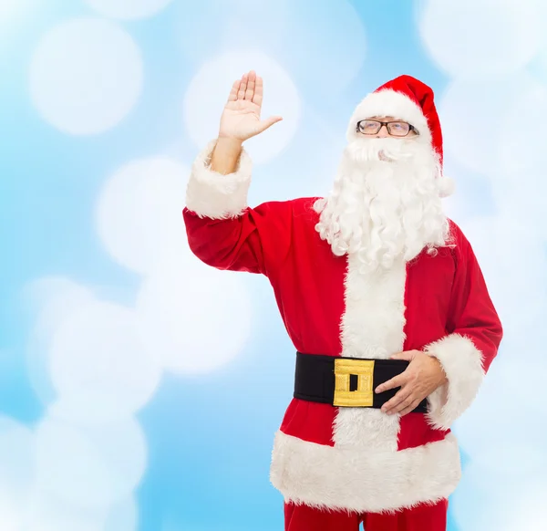 Homme en costume de Père Noël claus — Photo