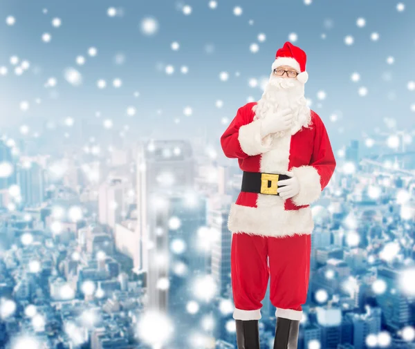 Man in costume of santa claus — Stock Photo, Image