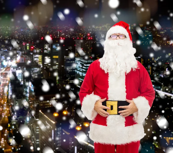 Homem em traje de santa claus — Fotografia de Stock