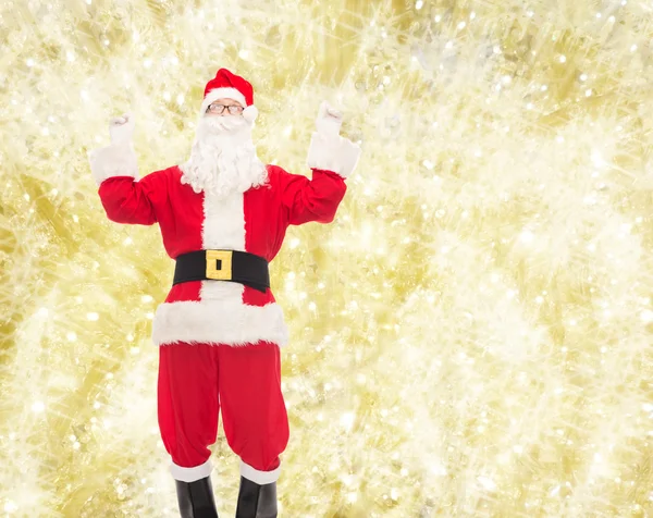 Homme en costume de Père Noël claus — Photo