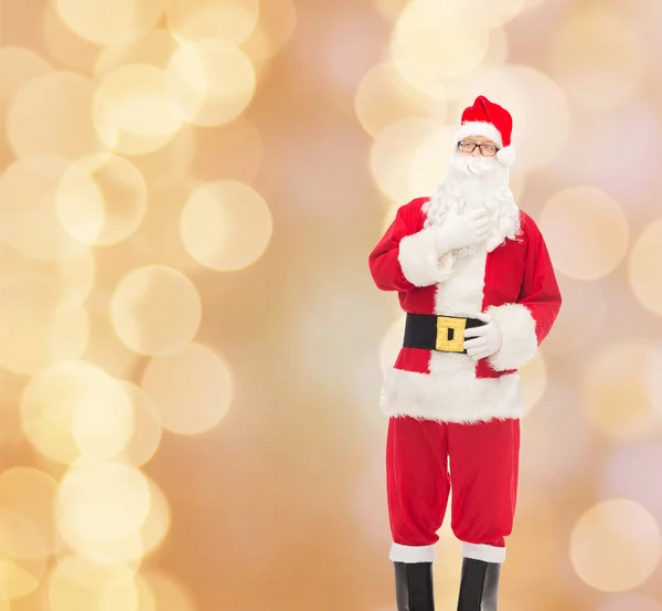 Man in costume of santa claus — Stock Photo, Image