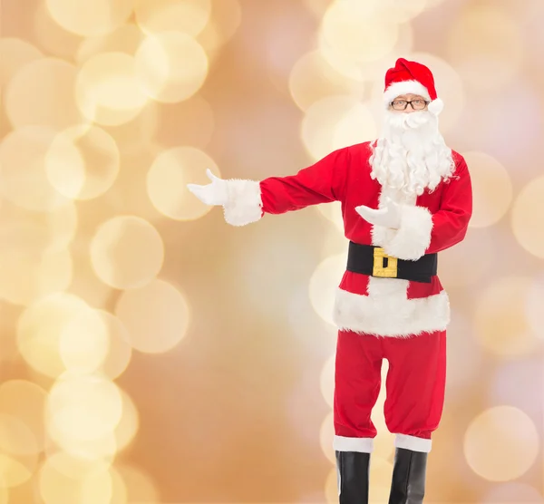 Man in kostuum van santa claus — Stockfoto