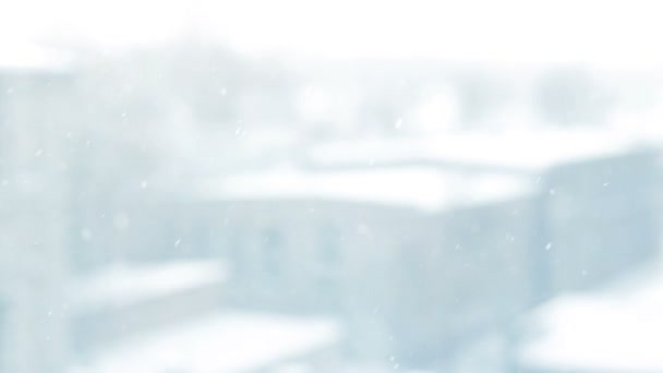 外面在下雪 — 图库视频影像