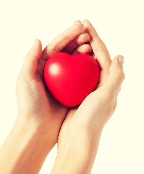 Woman hands with heart — Stock Photo, Image