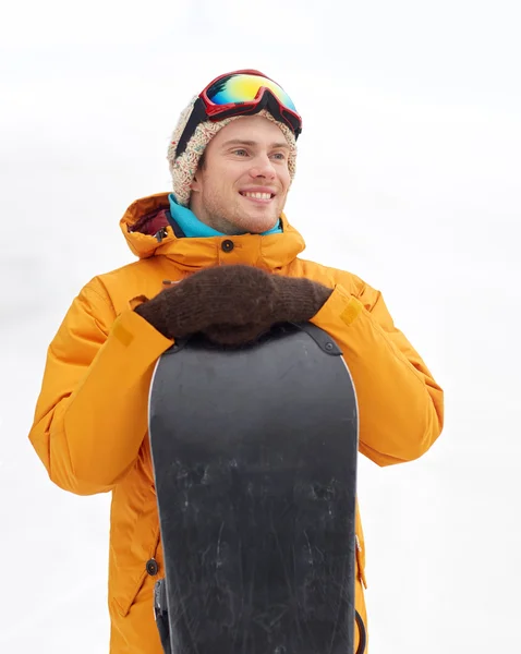 幸せな若い男スキーのゴーグル屋外 — ストック写真