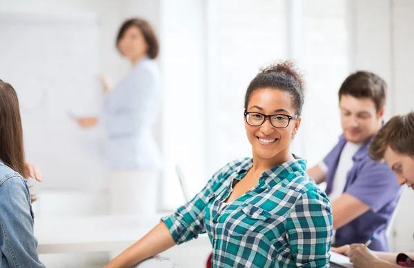 African student girl at school — Stock Photo, Image