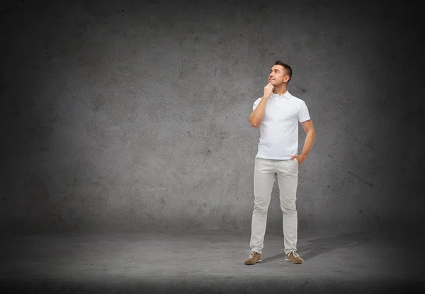 Man opzoeken en denken — Stockfoto