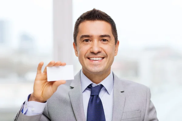 Empresário mostrando cartão de visita Fotos De Bancos De Imagens Sem Royalties