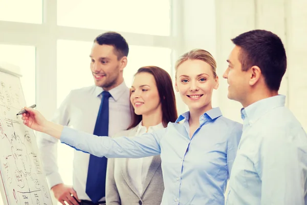 Equipe de negócios discutindo algo no escritório — Fotografia de Stock