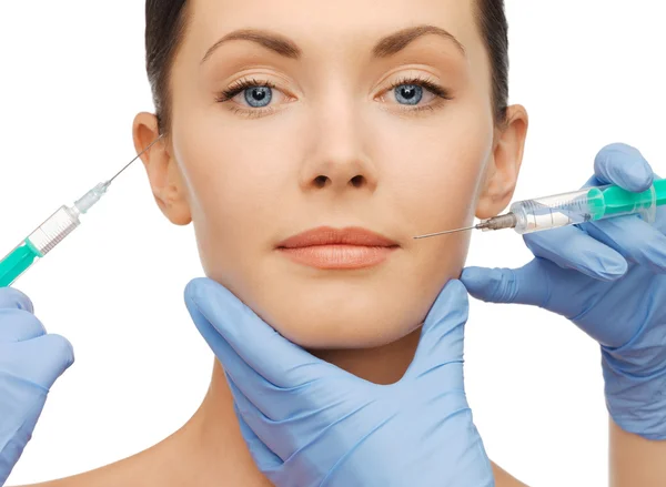 Dermall fillers injection — Stock Photo, Image