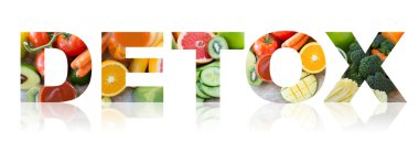 detox, healthy eating and vegetarian diet concept clipart