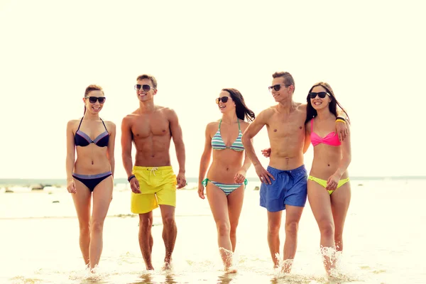 여름 해변에서 선글라스에 웃는 친구 — 스톡 사진