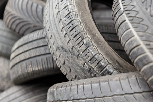 Close-up de pneus de roda — Fotografia de Stock