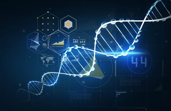 Struktura molekuly DNA — Stock fotografie