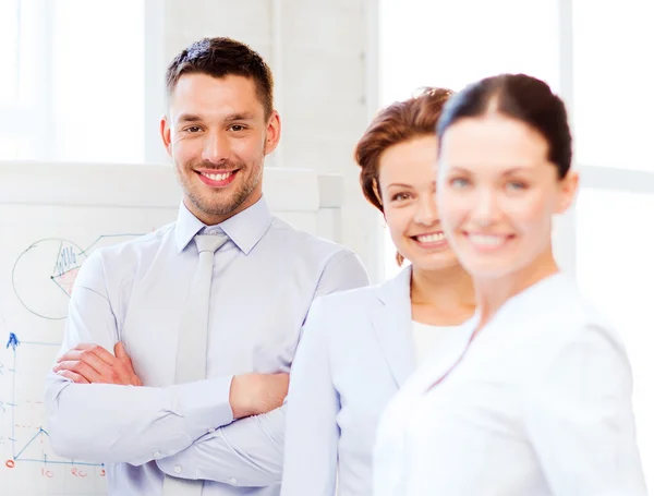 Friendly business team in office — Stock Photo, Image