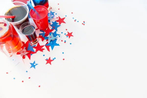 Bebidas en fiesta del día de la independencia americana —  Fotos de Stock