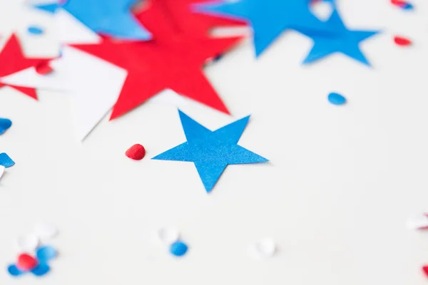 Hvězdy konfety na americký den nezávislosti party — Stock fotografie