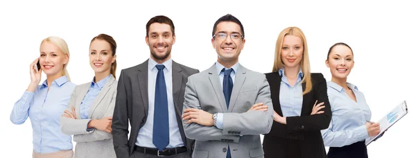 Group of smiling businessmen — Stock Photo, Image