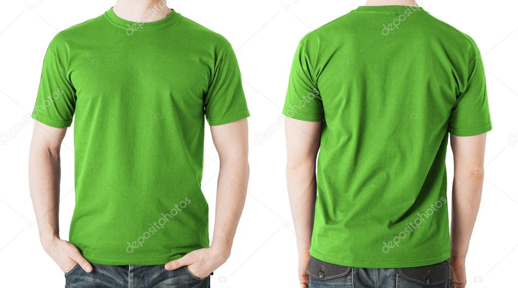 green t shirt blank