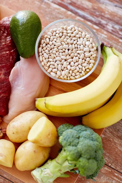 Close up of different food items on table — Stock Photo, Image