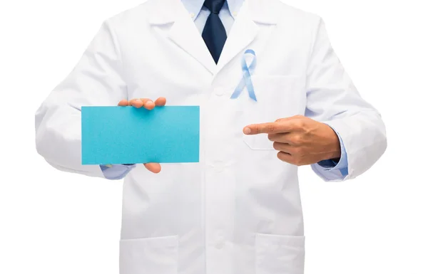 Lekarz Wstędze świadomości raka prostaty Zdjęcie Stockowe