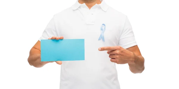 前列腺癌的认识功能区和卡的男人 — 图库照片